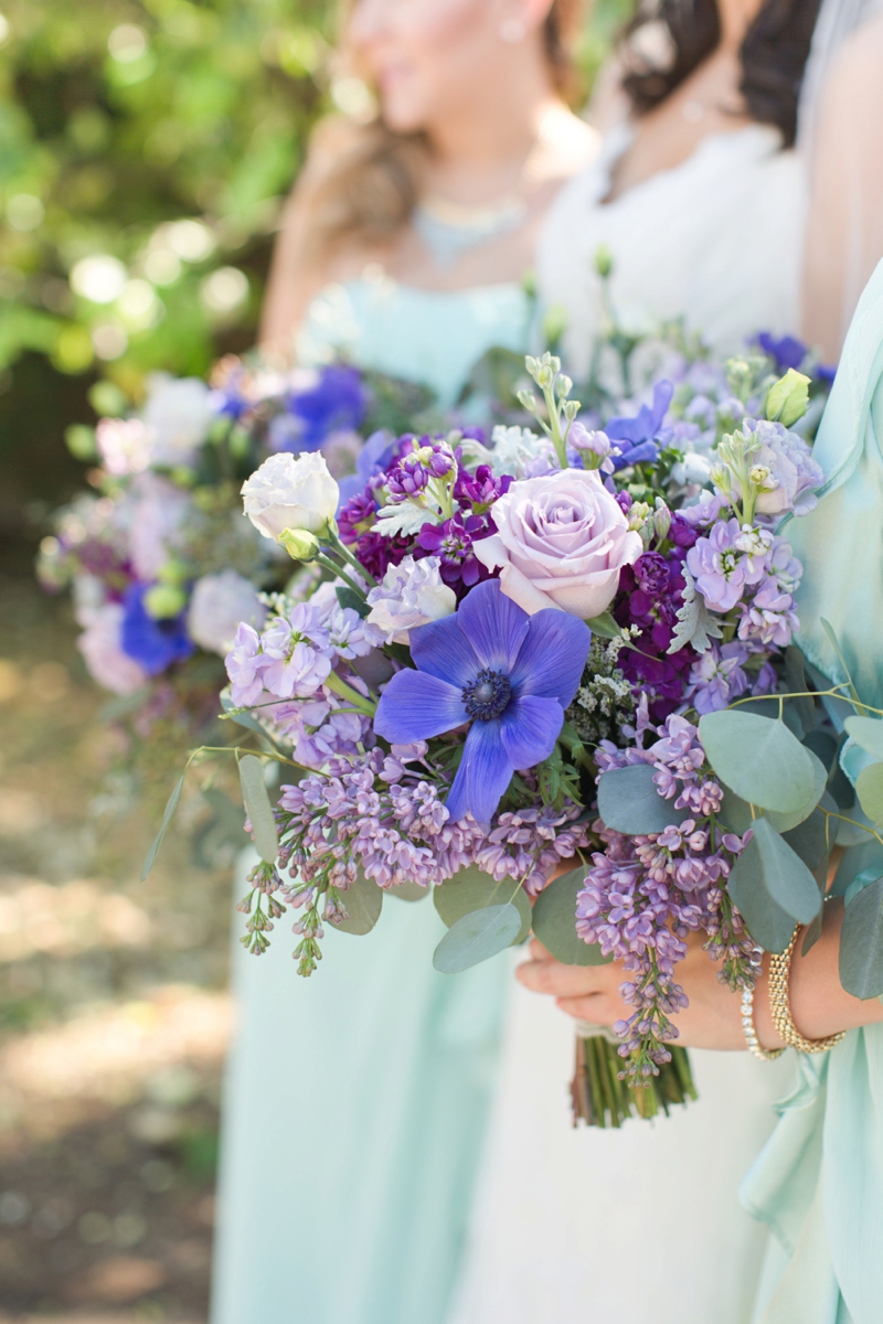 An Aqua and Lavender Wedding via TheELD.com