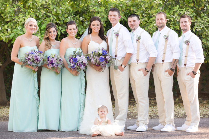 An Aqua and Lavender Wedding via TheELD.com