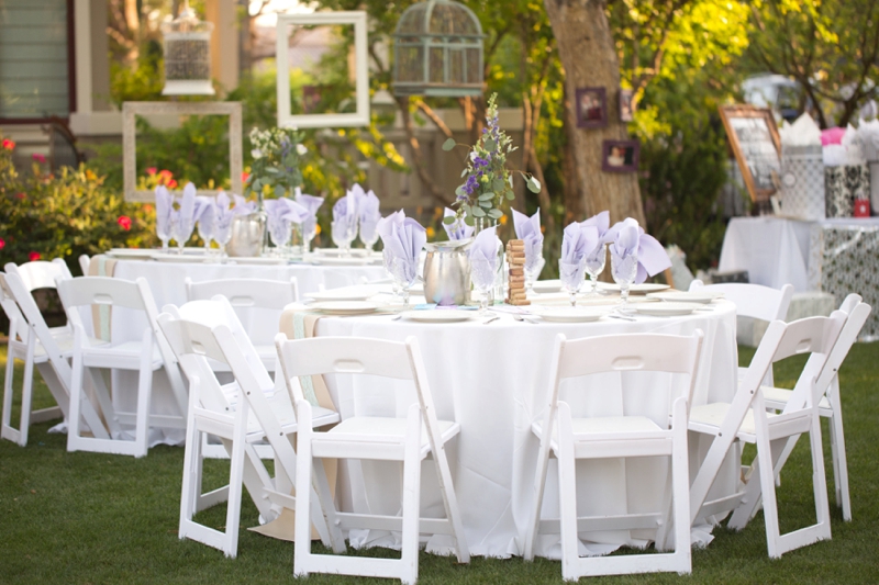 An Aqua and Lavender Wedding via TheELD.com