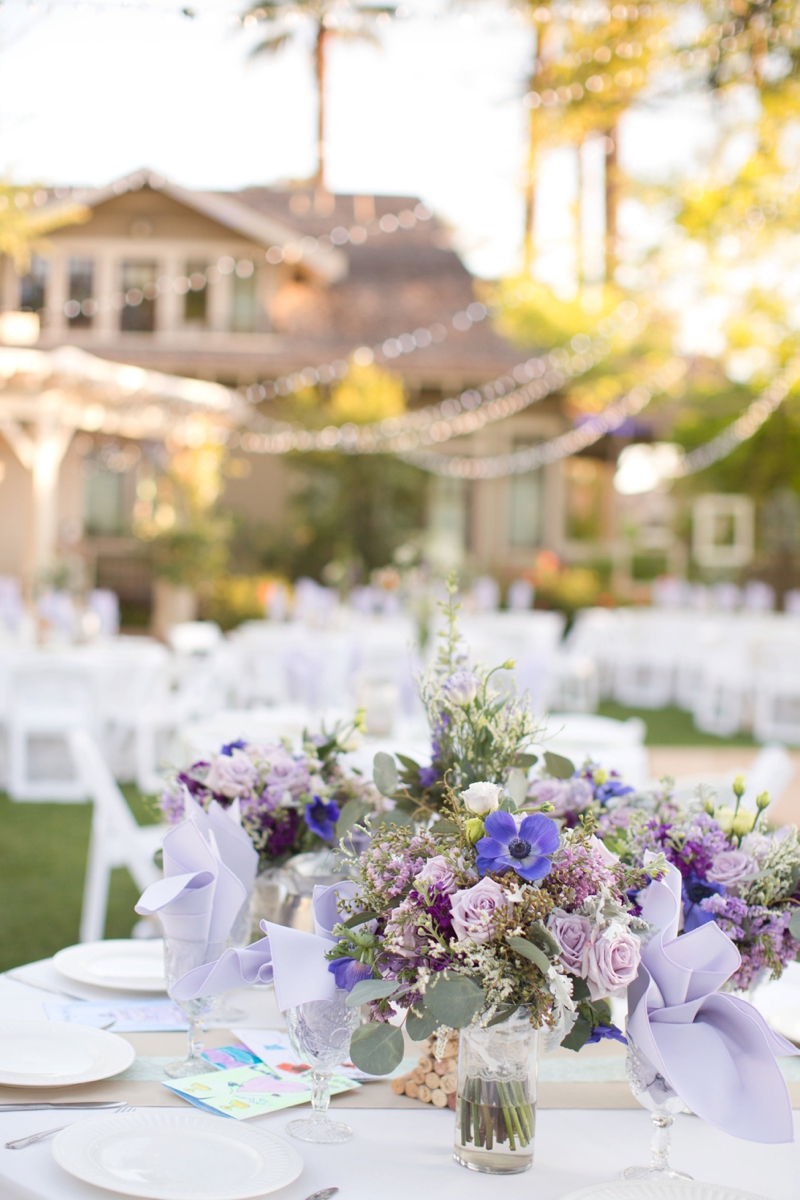 An Aqua and Lavender Wedding via TheELD.com