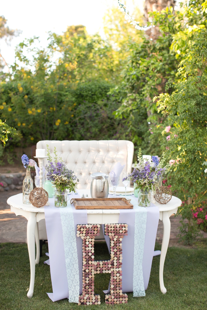 An Aqua and Lavender Wedding via TheELD.com