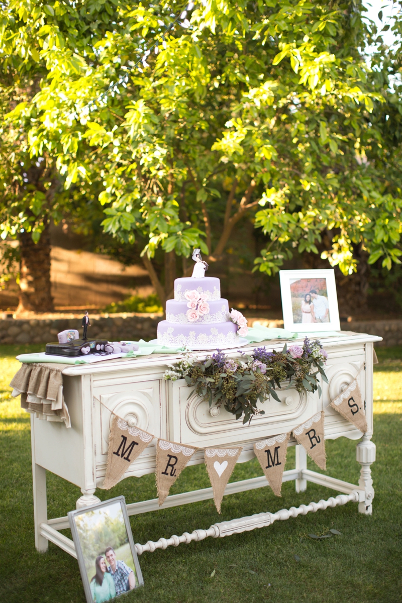 An Aqua and Lavender Wedding via TheELD.com