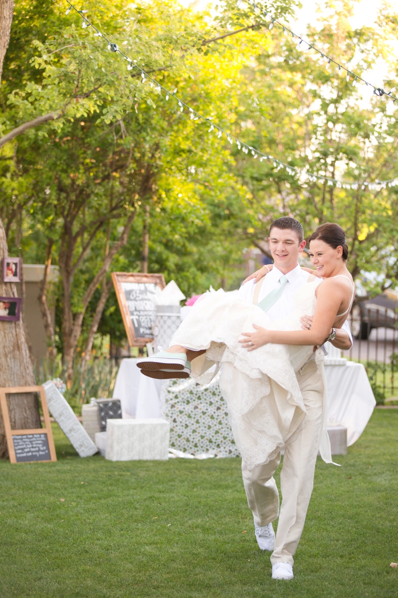 An Aqua and Lavender Wedding via TheELD.com