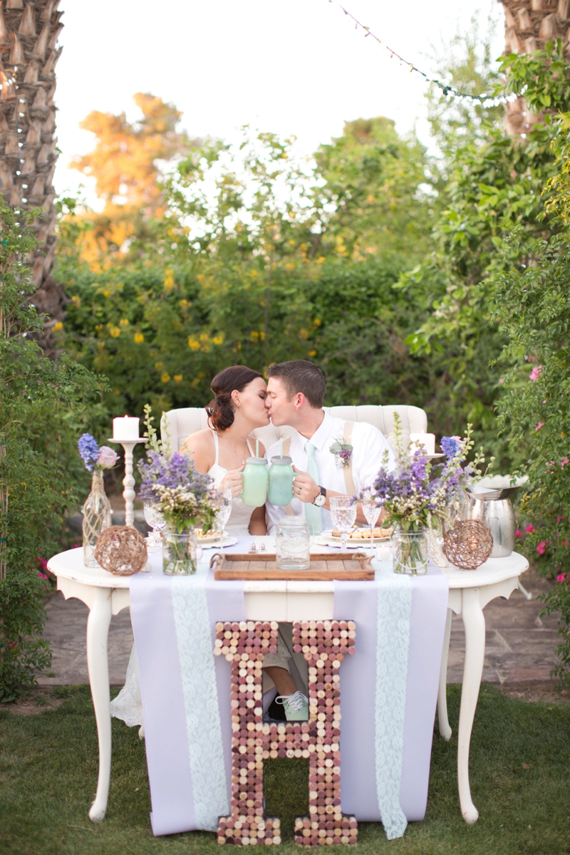 An Aqua and Lavender Wedding via TheELD.com