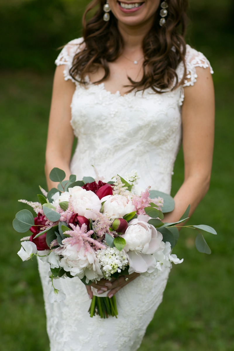 Eclectic Blush & Red New York Wedding via TheELD.com