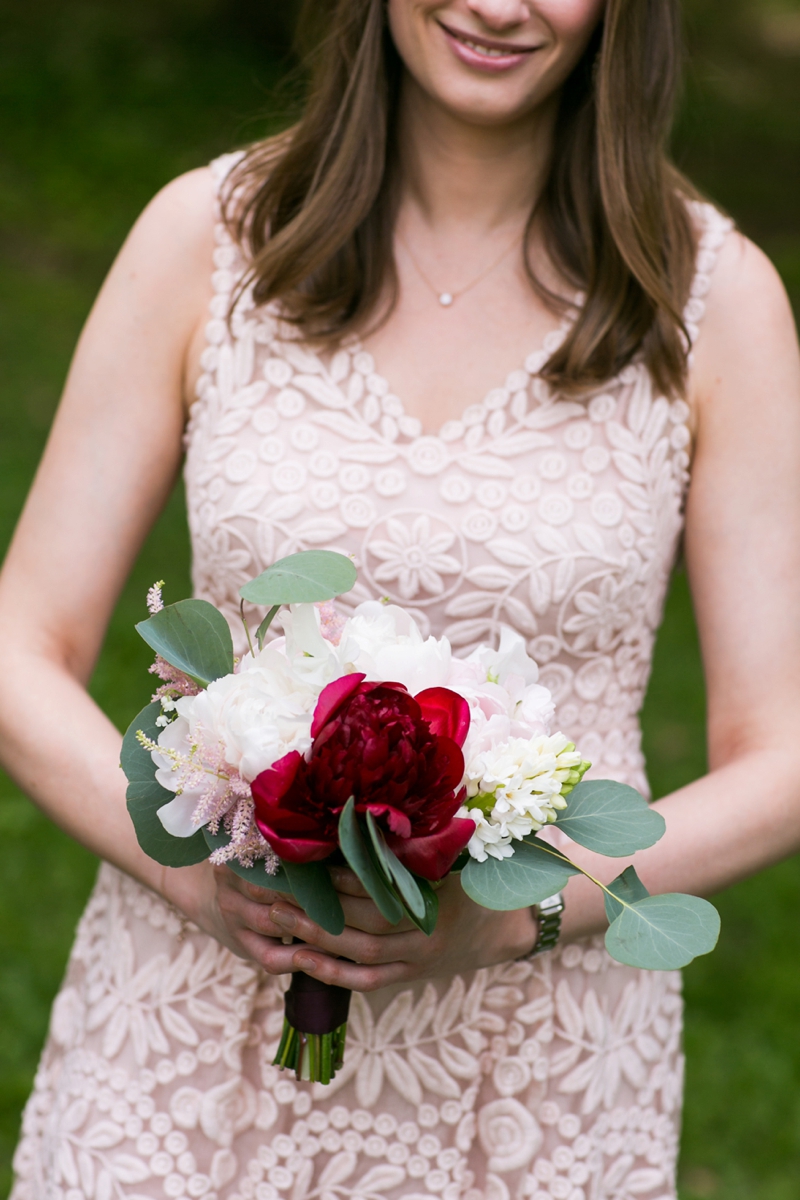 Eclectic Blush & Red New York Wedding via TheELD.com