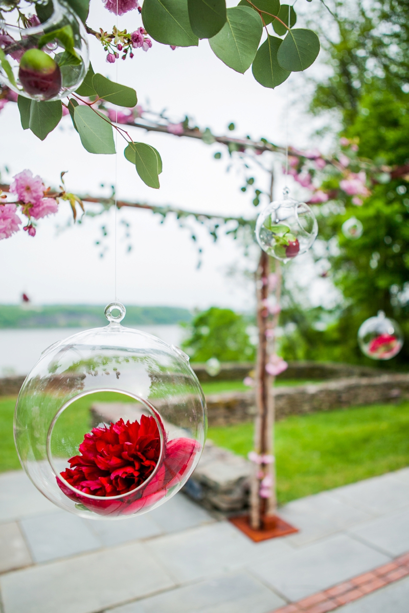 Eclectic Blush & Red New York Wedding via TheELD.com