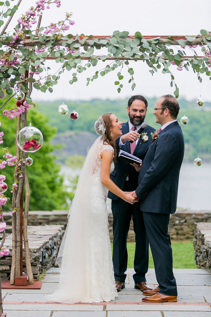 Eclectic Blush & Red New York Wedding via TheELD.com