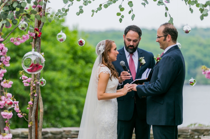 Eclectic Blush & Red New York Wedding via TheELD.com