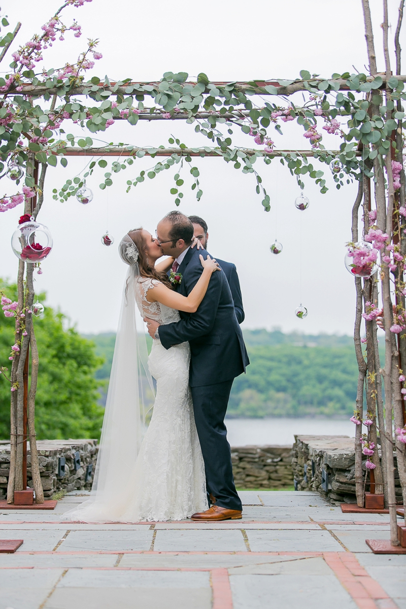 Eclectic Blush & Red New York Wedding via TheELD.com