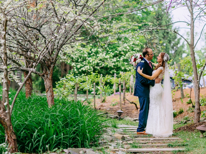 Eclectic Blush & Red New York Wedding via TheELD.com