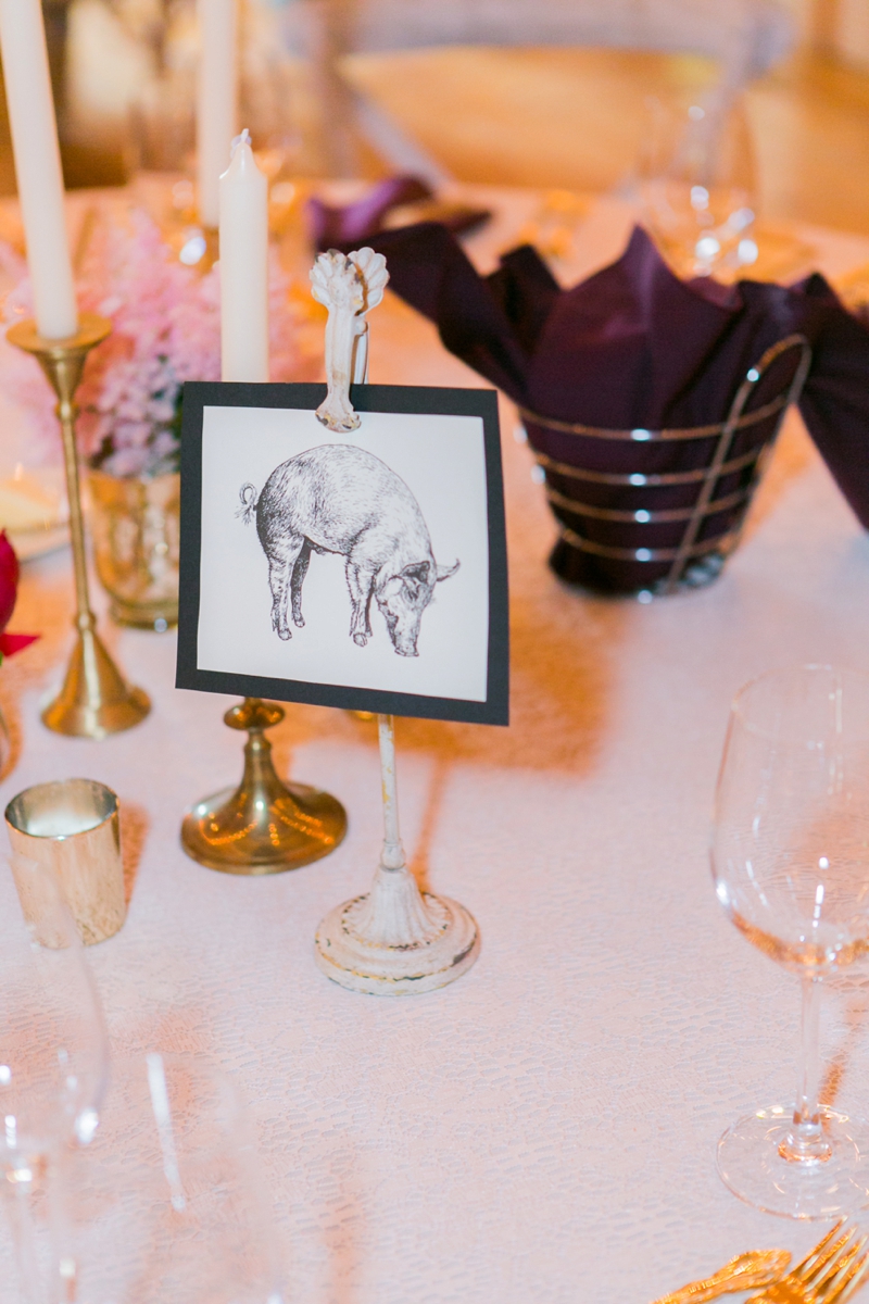 Eclectic Blush & Red New York Wedding via TheELD.com