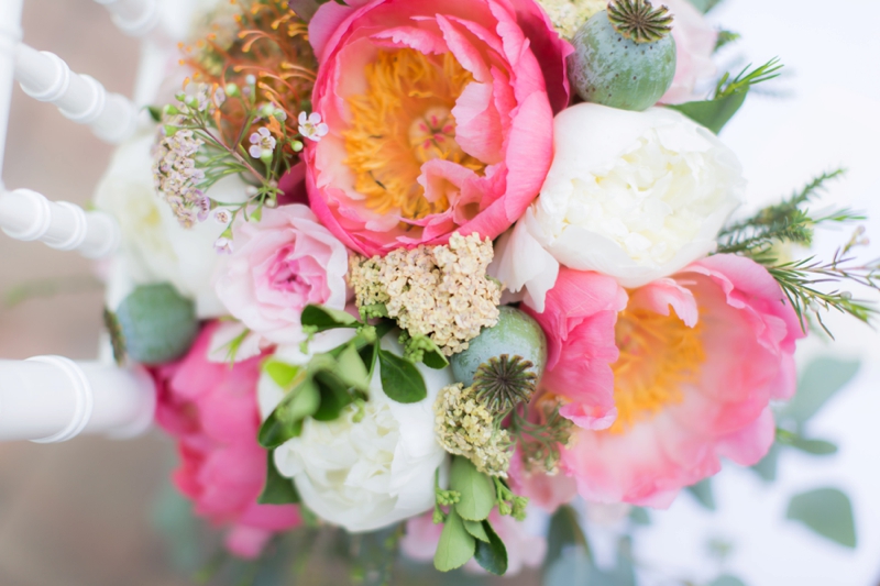 Elegant Pink Garden Wedding Inspiration via TheELD.com