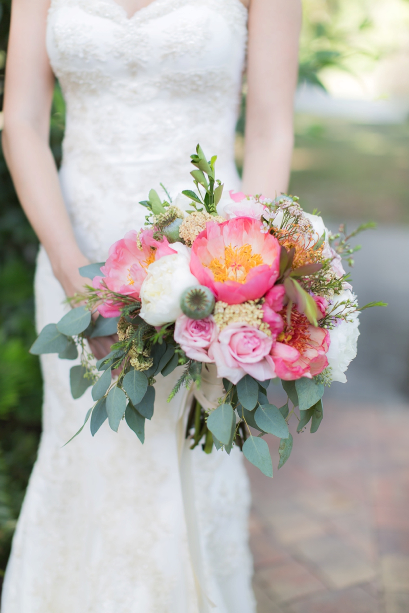 Elegant Pink Garden Wedding Inspiration via TheELD.com