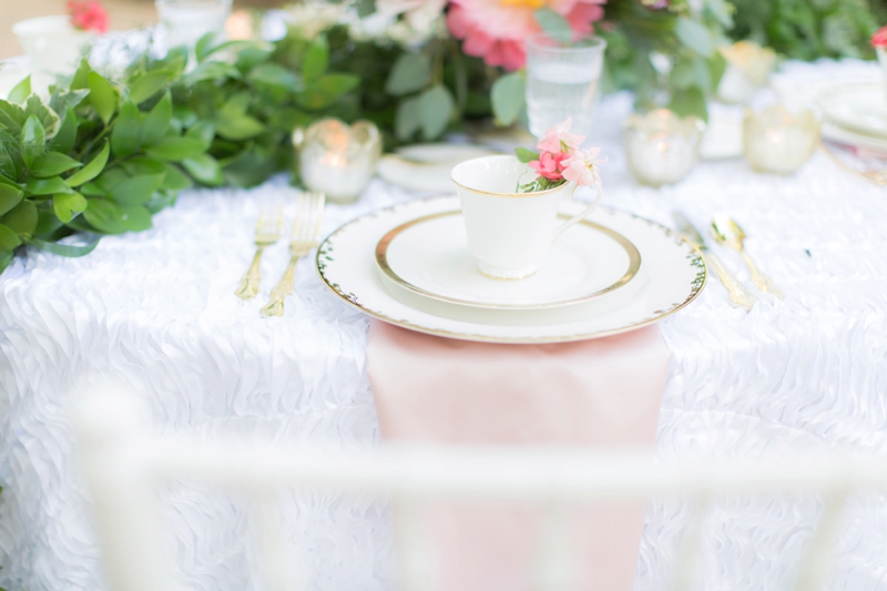 Elegant Pink Garden Wedding Inspiration via TheELD.com