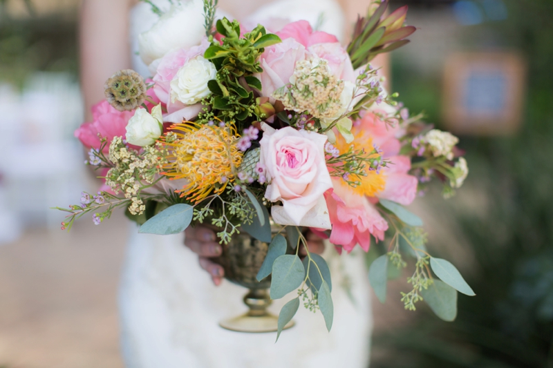 Elegant Pink Garden Wedding Inspiration via TheELD.com