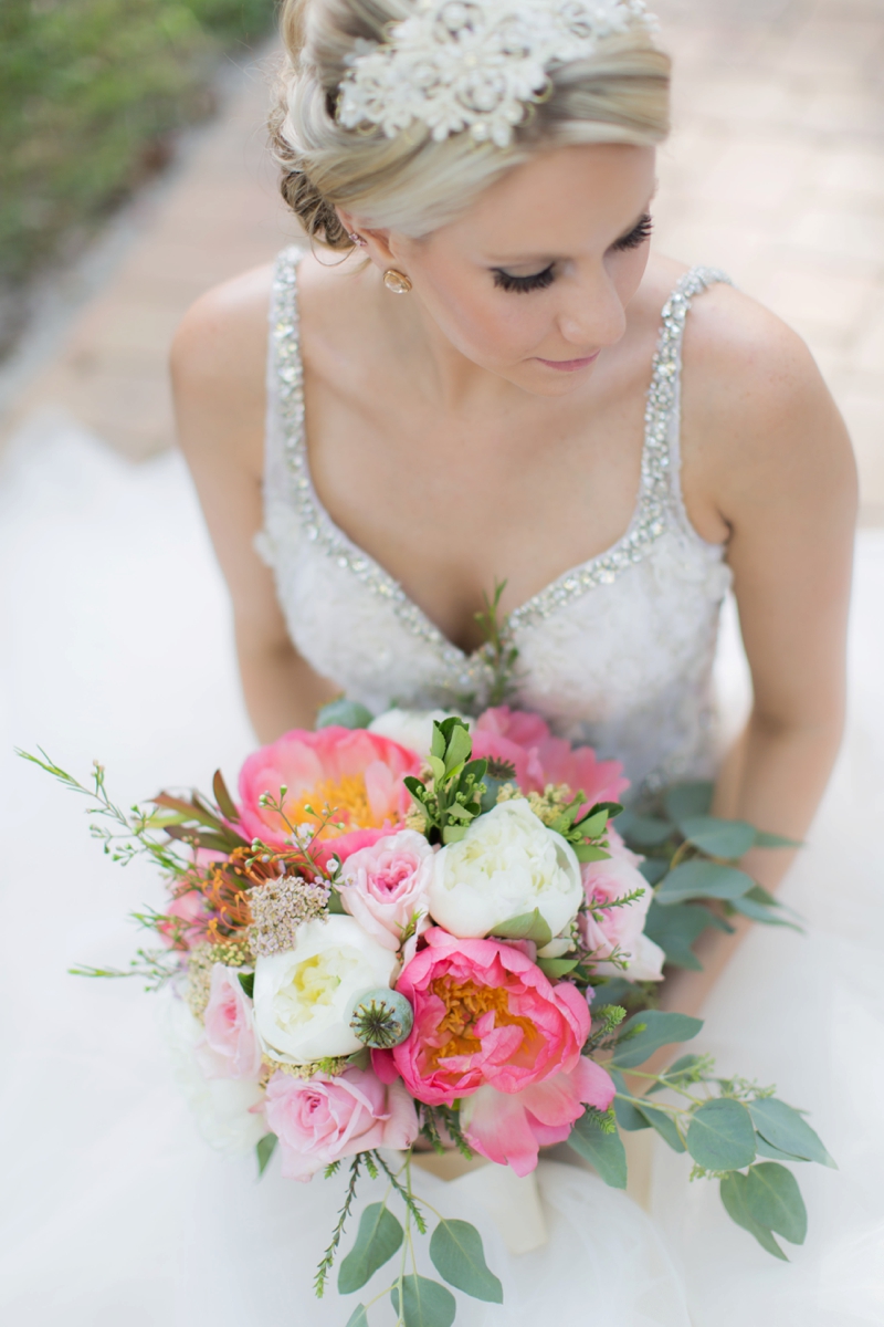 Elegant Pink Garden Wedding Inspiration via TheELD.com