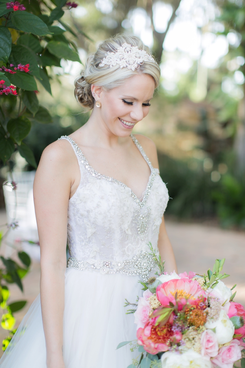 Elegant Pink Garden Wedding Inspiration via TheELD.com