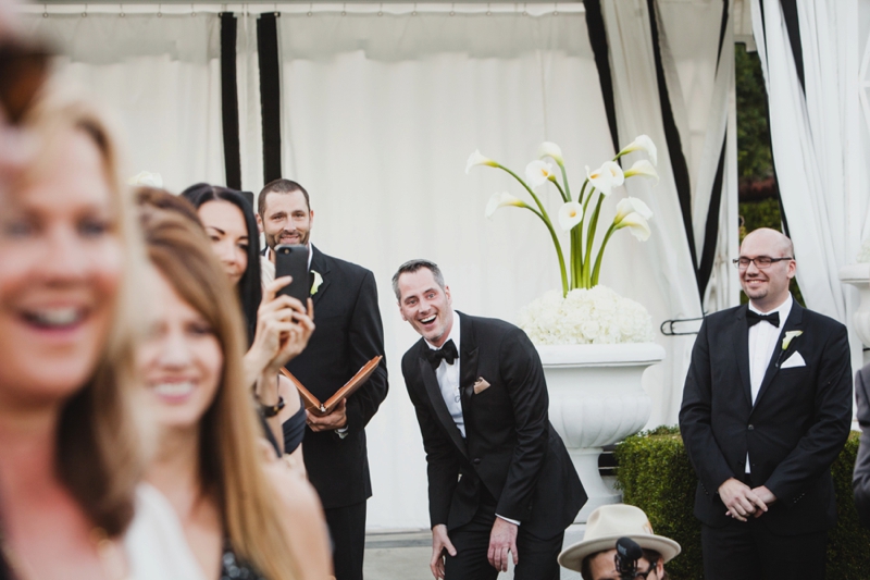 Stylish Black & White Palm Springs Wedding via TheELD.com