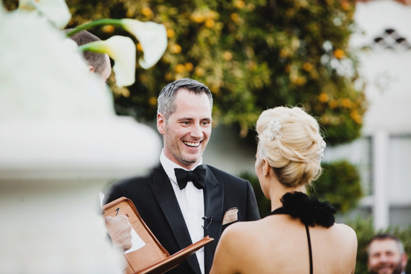 Stylish Black & White Palm Springs Wedding via TheELD.com