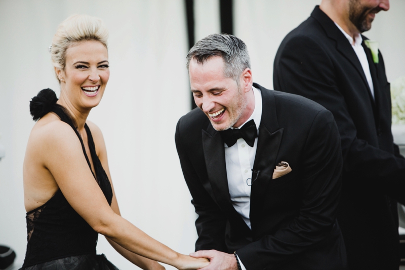 Stylish Black & White Palm Springs Wedding via TheELD.com