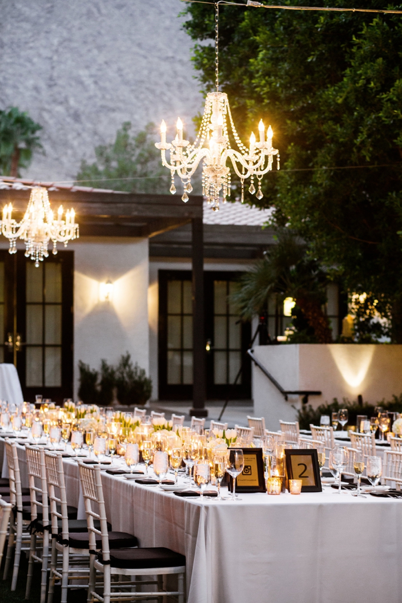 Stylish Black & White Palm Springs Wedding via TheELD.com