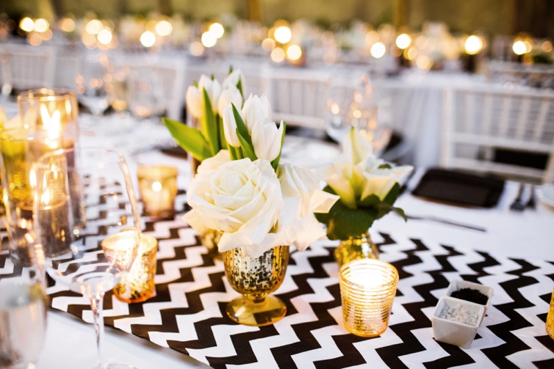 Stylish Black & White Palm Springs Wedding via TheELD.com