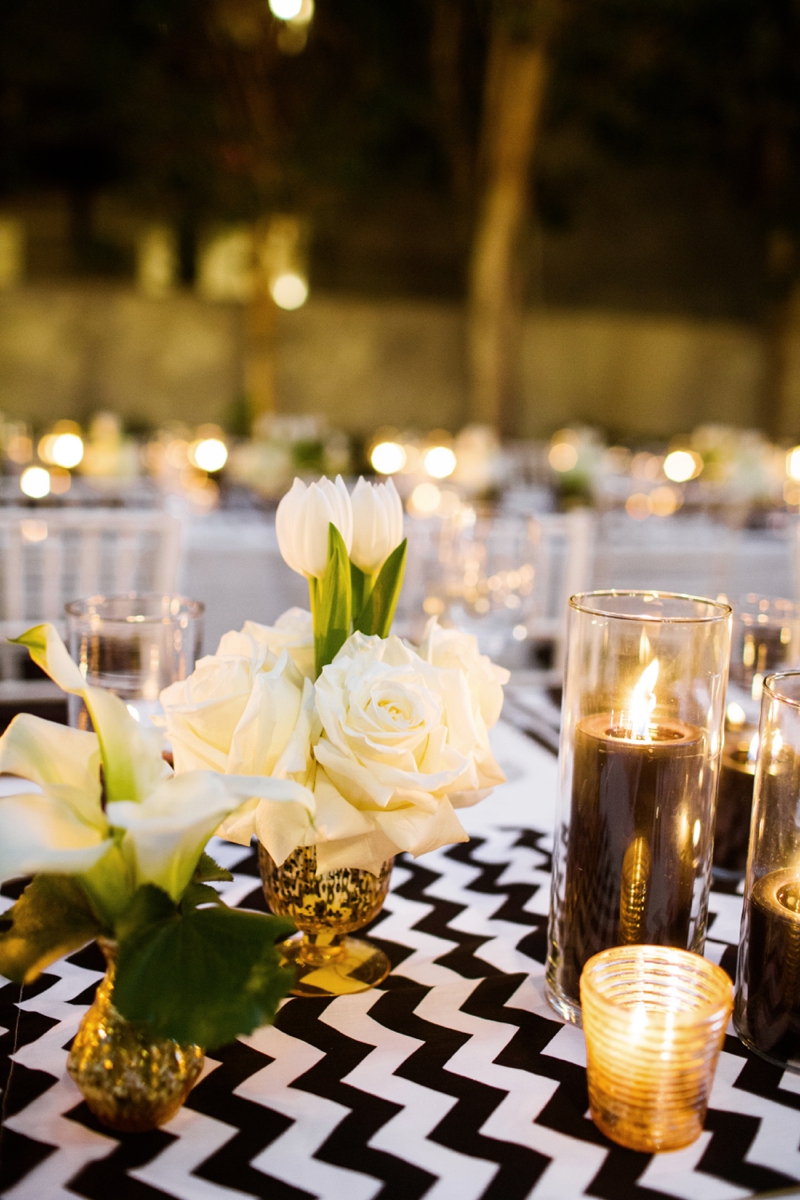 Stylish Black & White Palm Springs Wedding via TheELD.com