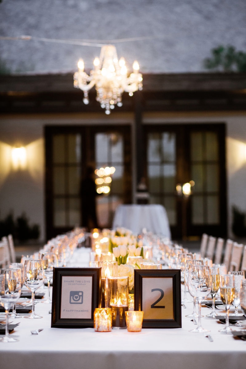 Stylish Black & White Palm Springs Wedding via TheELD.com