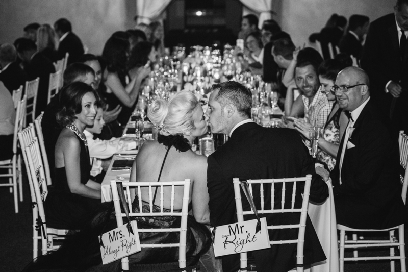 Stylish Black & White Palm Springs Wedding via TheELD.com