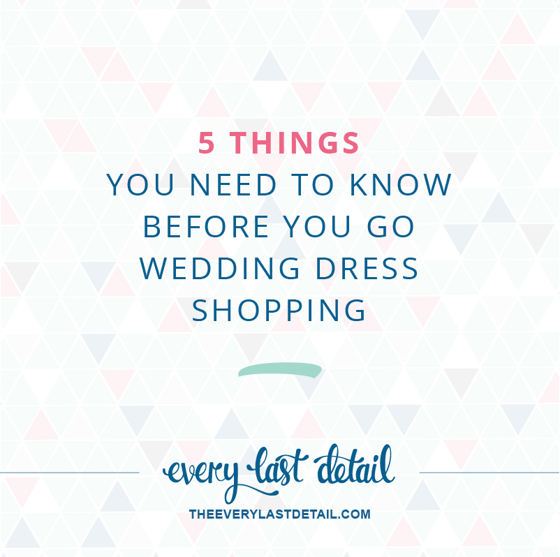 5 Things You Need To Know Before You Go Wedding Dress Shopping via TheELD.com