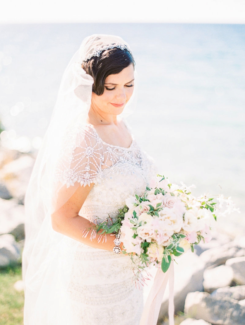 A Blush & Sage Michigan Wedding via TheELD.com