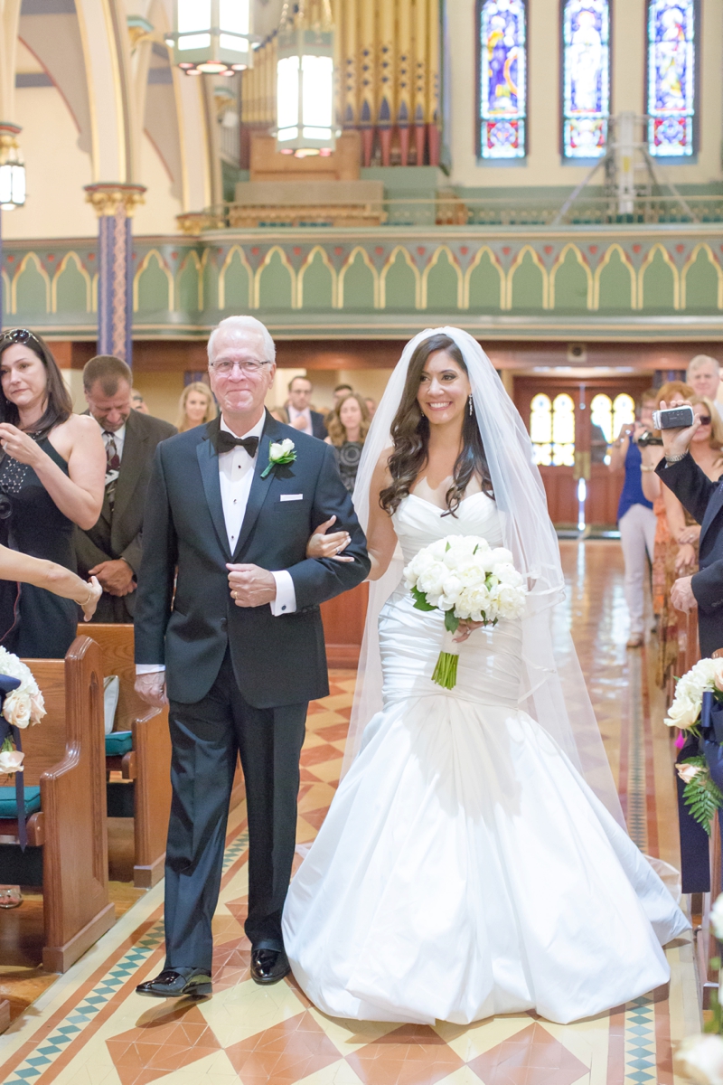 An Elegant Navy And White Wedding 