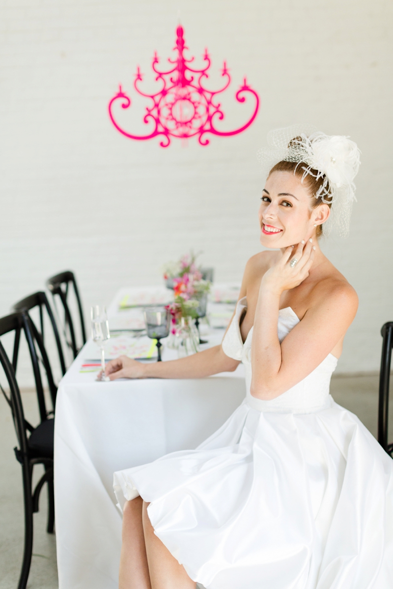 Chic Modern Neon Wedding Ideas via TheELD.com