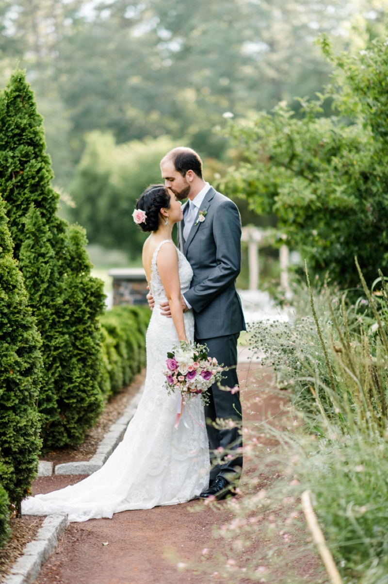 Elegant Blush Garden Wedding via TheELD.com