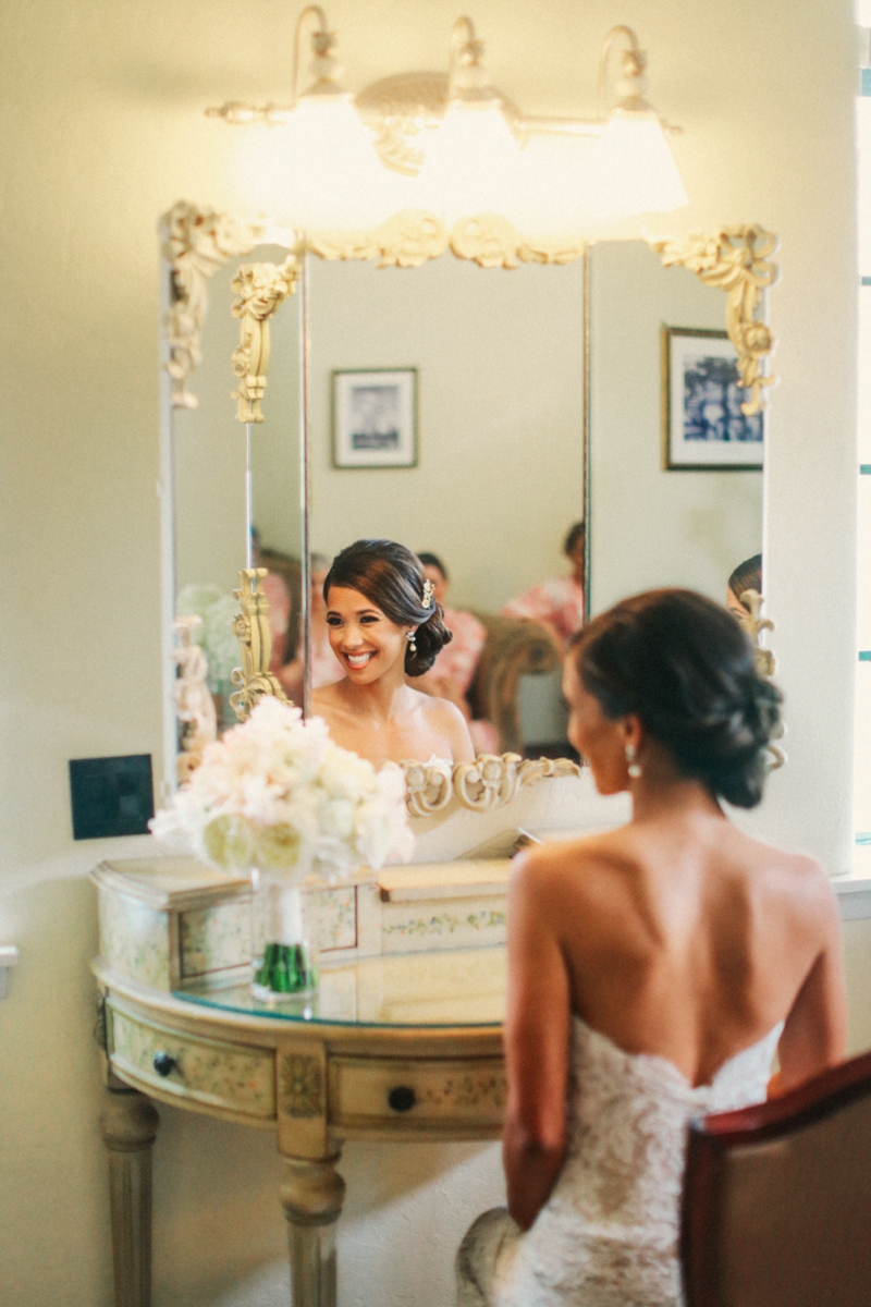 Elegant Blush and Gold Sarasota Wedding via TheELD.com