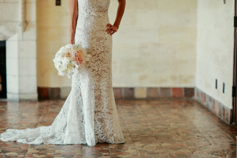 Elegant Blush and Gold Sarasota Wedding via TheELD.com