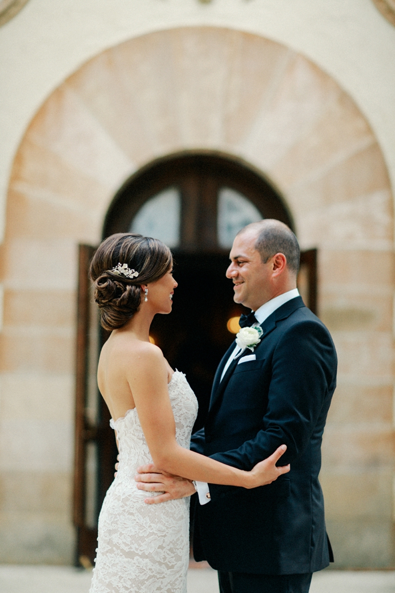 Elegant Blush and Gold Sarasota Wedding via TheELD.com