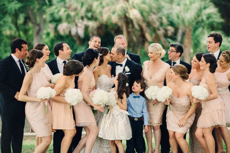 Elegant Blush and Gold Sarasota Wedding via TheELD.com