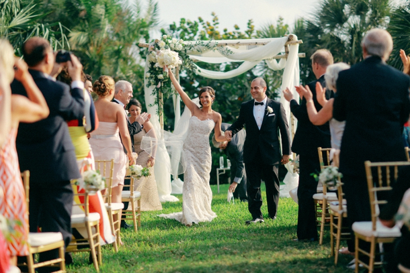 Elegant Blush and Gold Sarasota Wedding via TheELD.com