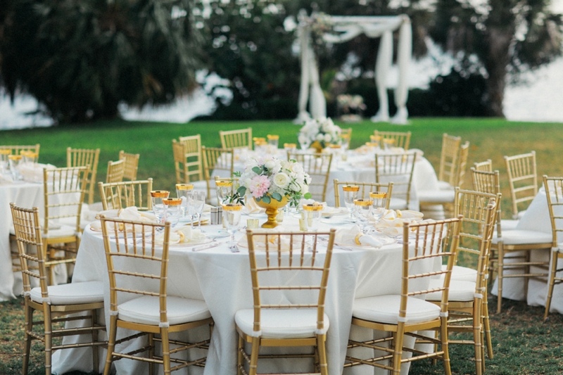 Elegant Blush and Gold Sarasota Wedding via TheELD.com