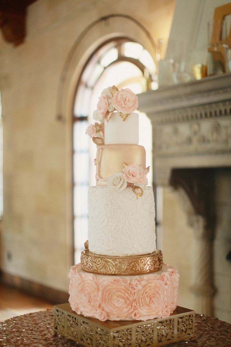 Elegant Blush and Gold Sarasota Wedding via TheELD.com