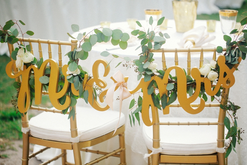 Elegant Blush and Gold Sarasota Wedding via TheELD.com