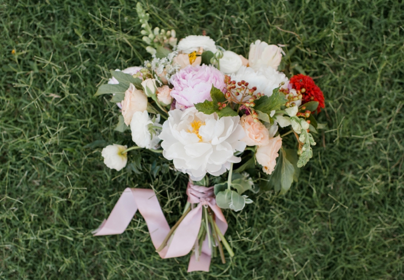 Elegant Pink & Red Vow Renewal via TheELD.com