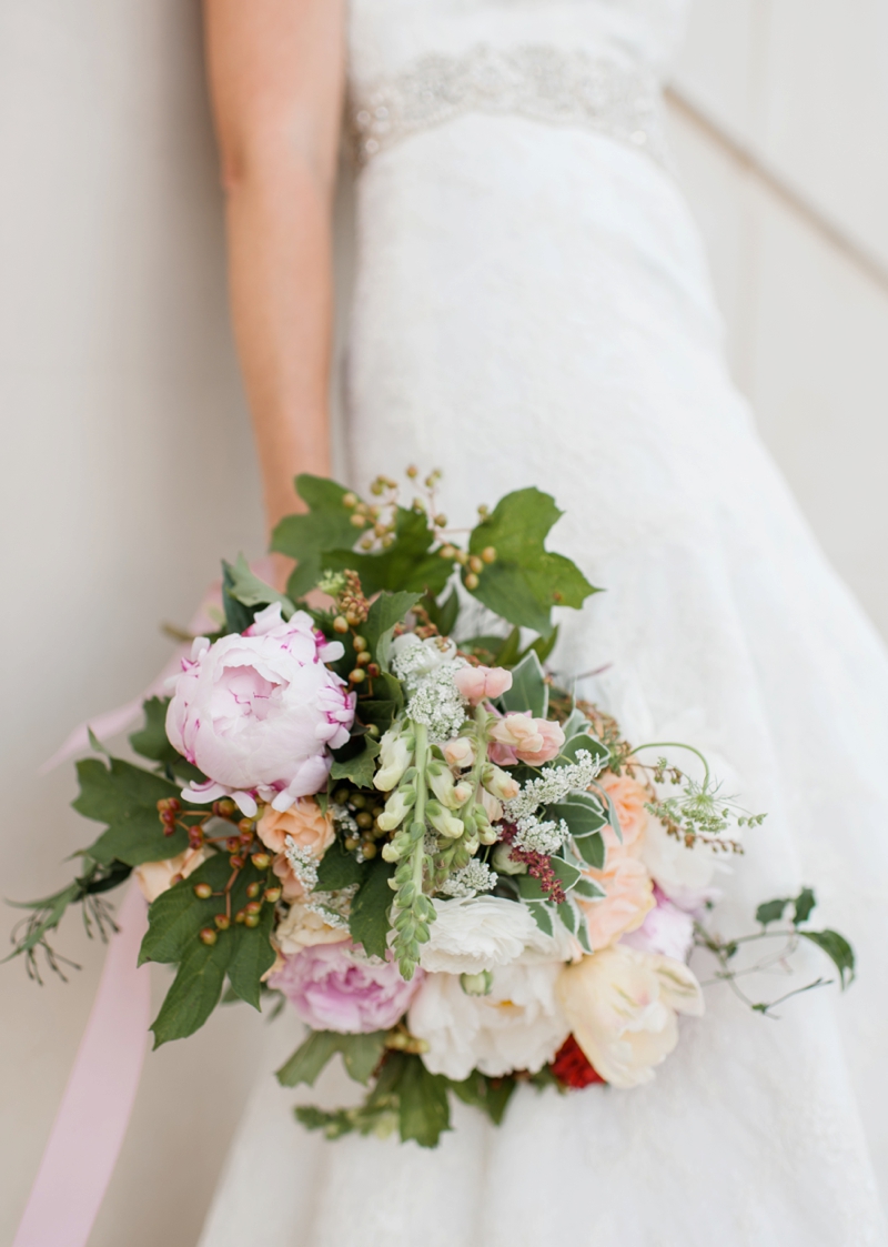 Elegant Pink & Red Vow Renewal via TheELD.com