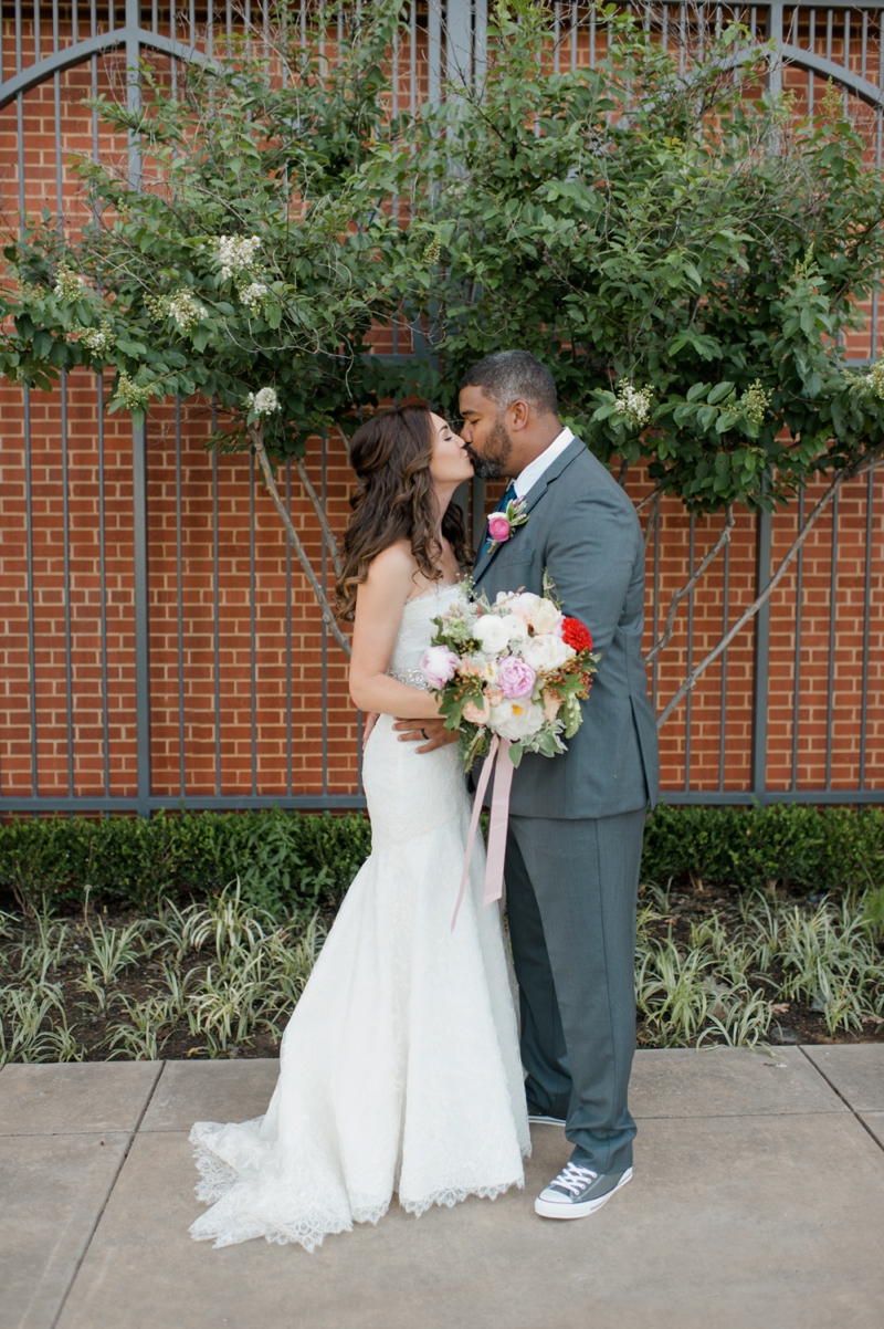 Elegant Pink & Red Vow Renewal via TheELD.com