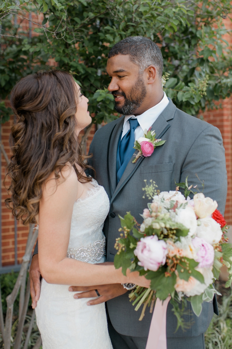 Elegant Pink & Red Vow Renewal via TheELD.com