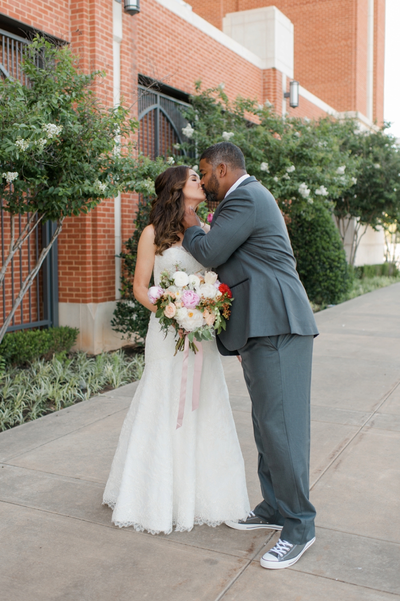 Elegant Pink & Red Vow Renewal via TheELD.com