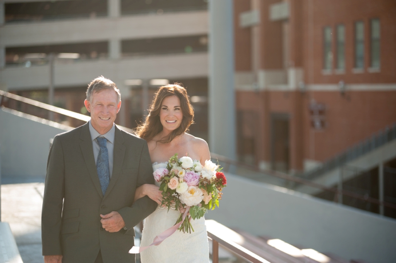 Elegant Pink & Red Vow Renewal via TheELD.com