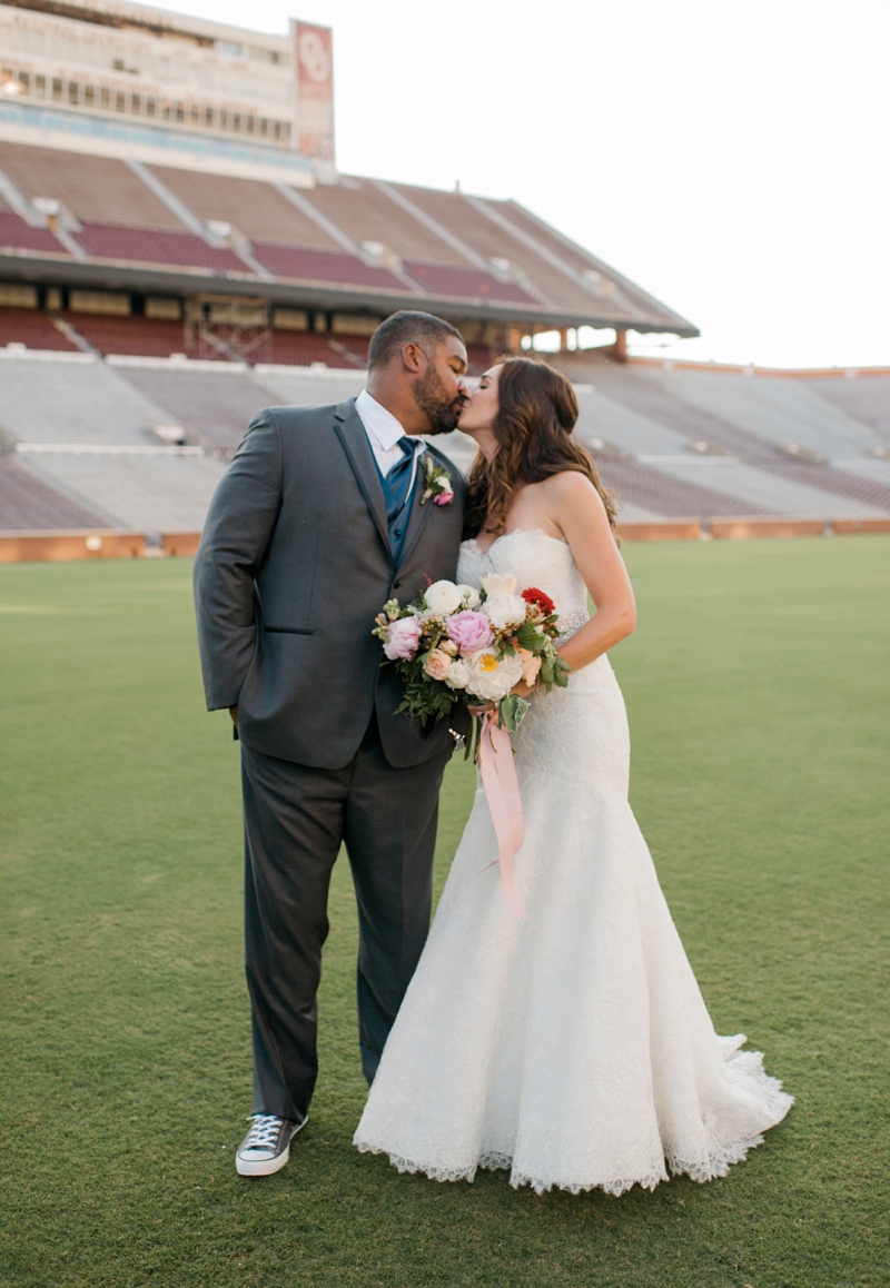 Elegant Pink & Red Vow Renewal via TheELD.com